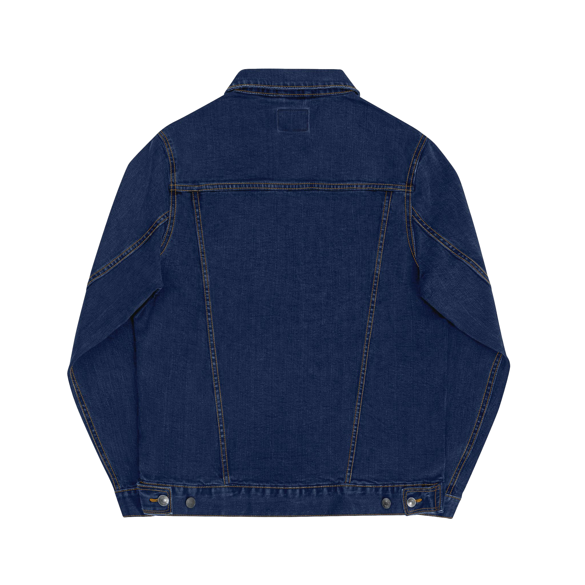 Classic denim Trucker Jacket Activewear, this apparel features silver waistline button closures