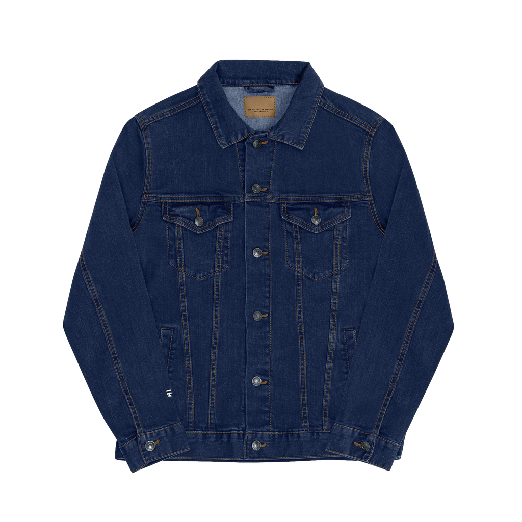 Classic denim Trucker Jacket Activewear, this piece features the signature Freebrd embroidered logo, small on right sleeve and functional chest pockets