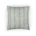 Coastal Danish Blue Off White Woven Stripe Pillow Front
