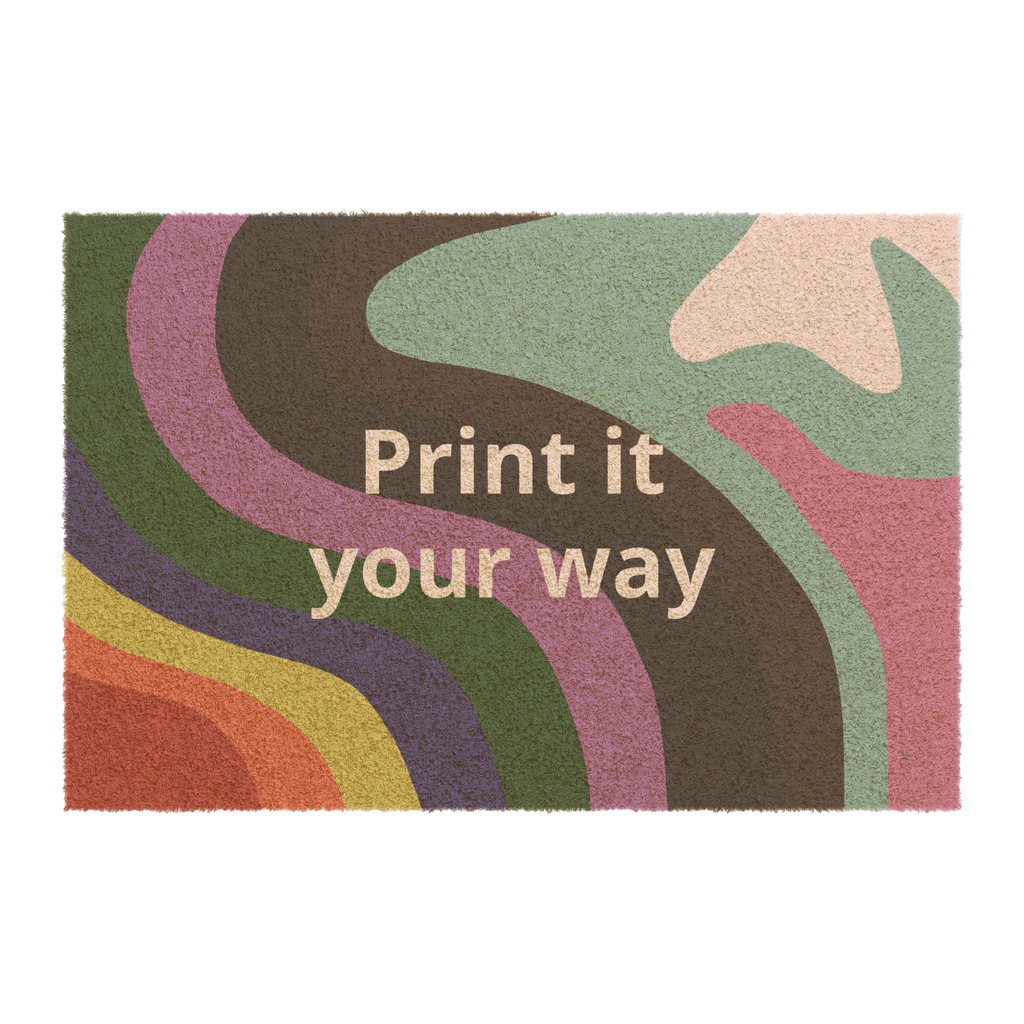Colorful Abstract Pride "Custom" Welcome Mat