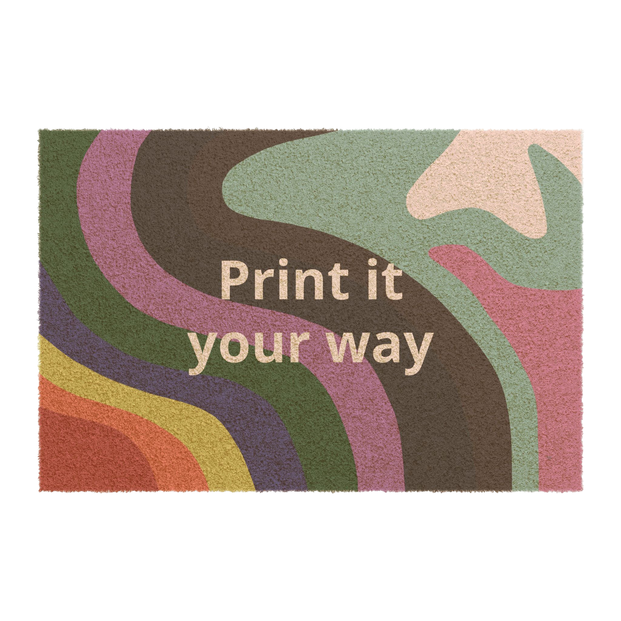 Colorful Abstract Pride "Custom" Welcome Mat