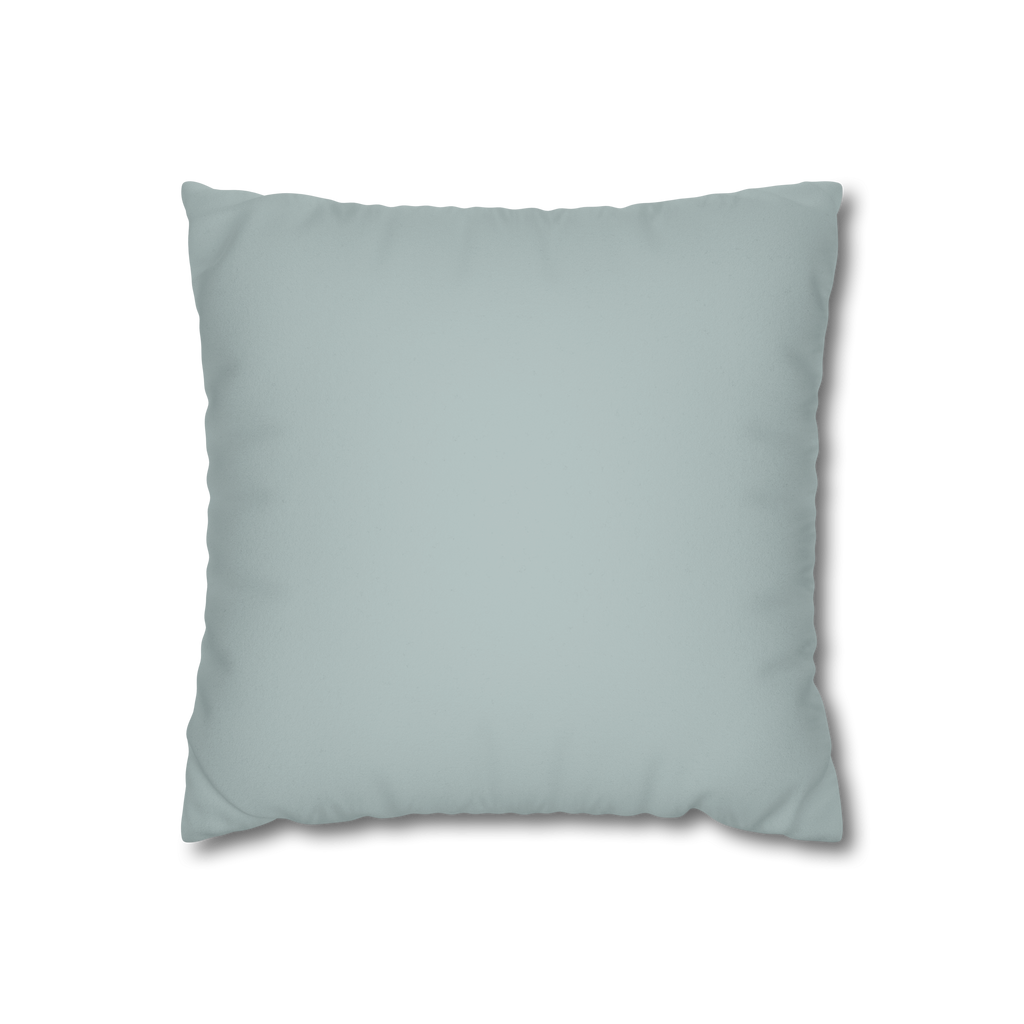 Cool Silver Luxury Faux Suede Pillowcase front