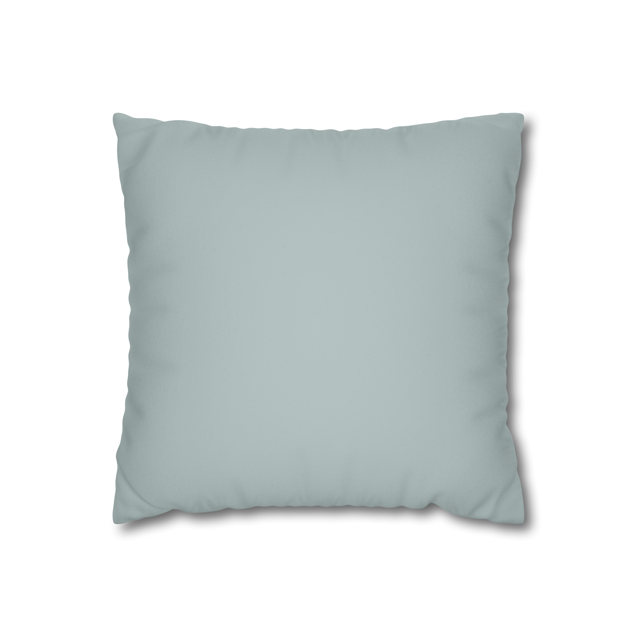 Cool Silver Luxury Faux Suede Pillowcase front