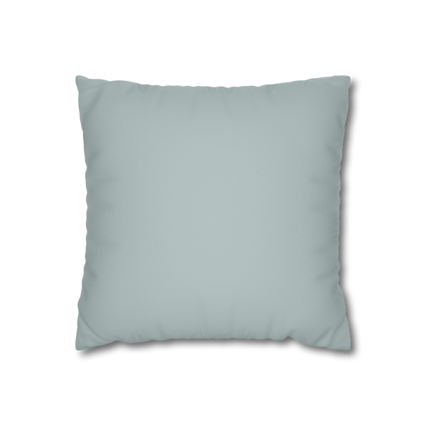 Cool Silver Luxury Faux Suede Pillowcase front