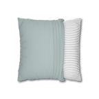 Cool Silver Luxury Faux Suede Pillowcase open