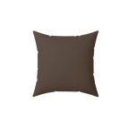 Country brown Luxury Faux Suede Pillow back