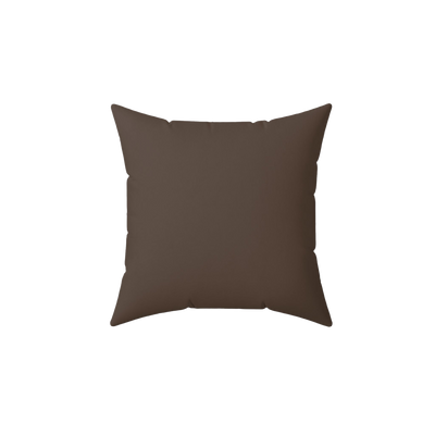 Country Brown Faux Suede Pillow