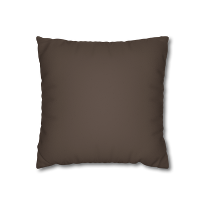 Country Brown Faux Suede Pillowcase