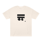 Cream Colored classic cotton t-shirt with a black freebrd logo on front of tee

