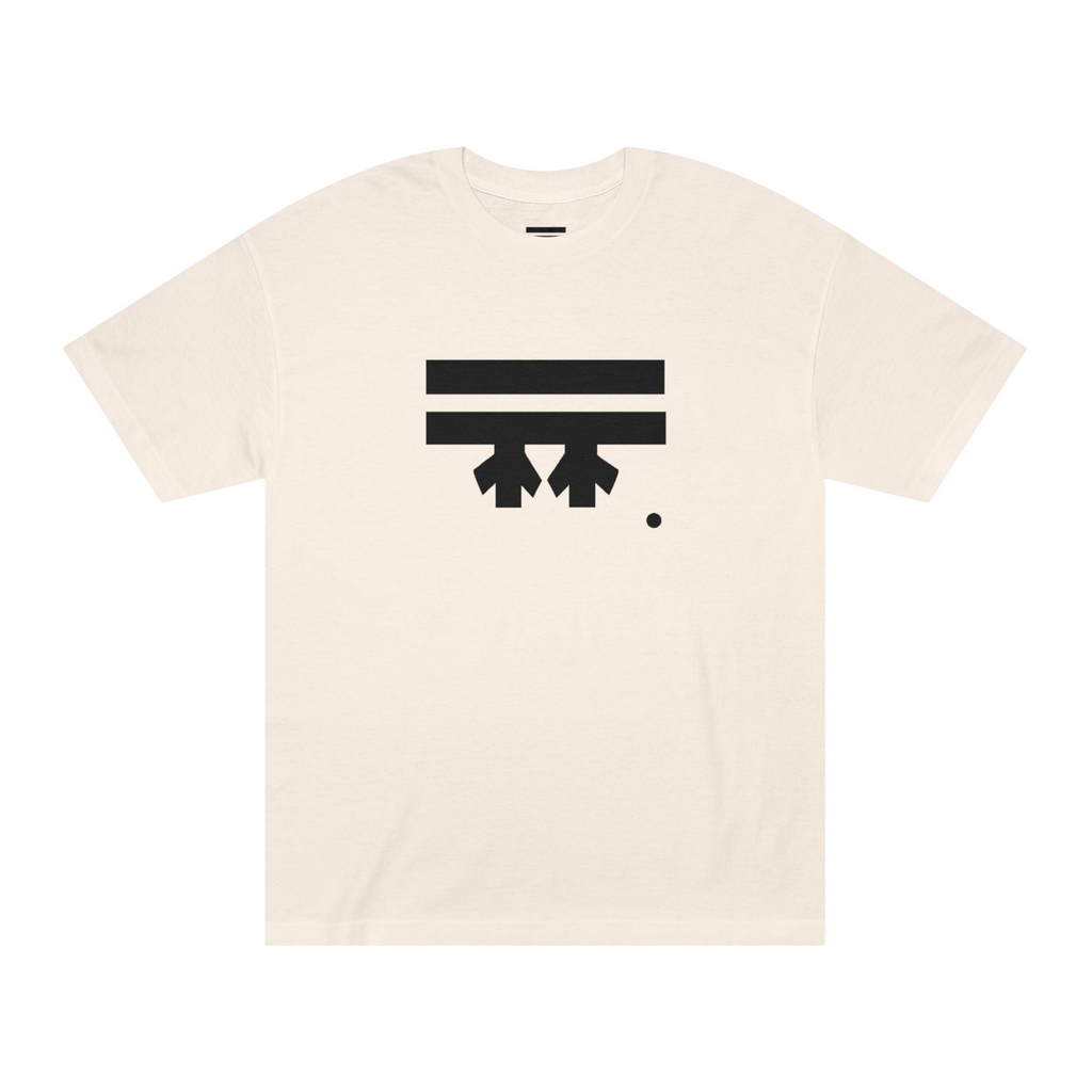 Cream t-shirt with a black Freebrd Logo