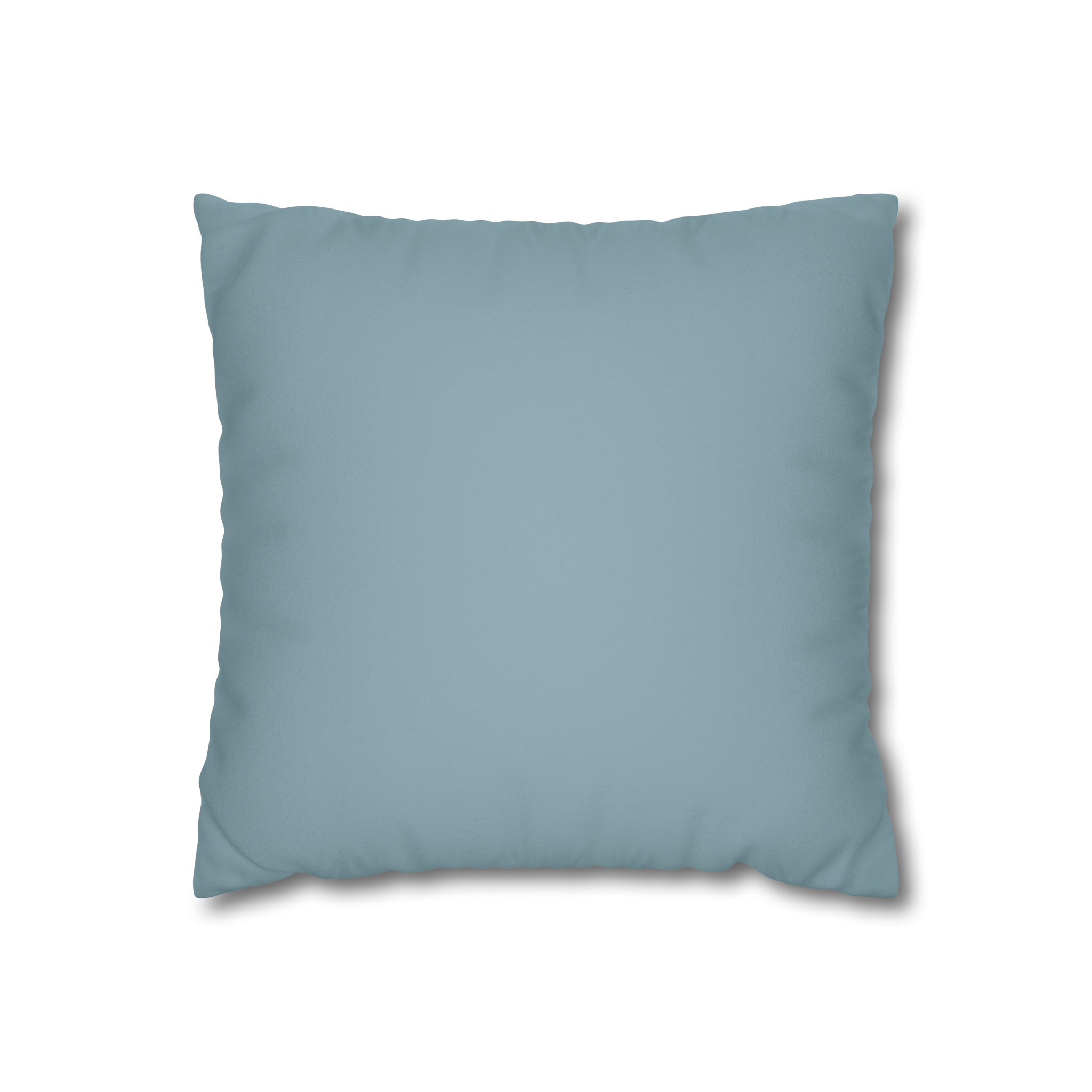Danish Blue Luxury Faux Suede Pillowcase