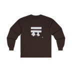 Dark Chocolate long-sleeve shirt with a white Freebrd logo 