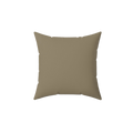 Dark Neutral Wood Square Faux Suede Pillow