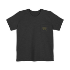 Dark Grey Heather Old Skool Camo Duck Hunting Retriever Classic Pocket T-Shirt Front 