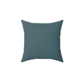 Deep Space Sparkle Teal Faux Suede Square Pillow front
