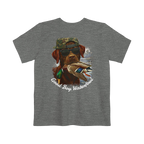 Deep Heather Old Skool Camo Duck Hunting Retriever Classic Pocket T-Shirt Back 