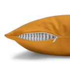 Dixie Florida Orange Faux Suede Pillowcase zipper 