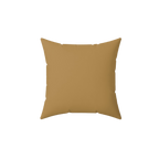 Driftwood Brown Faux Suede Square Pillow back