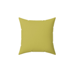 Dull Gold Luxury Faux Suede Square Pillow back