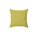 Dull Gold Luxury Faux Suede Square Pillow front