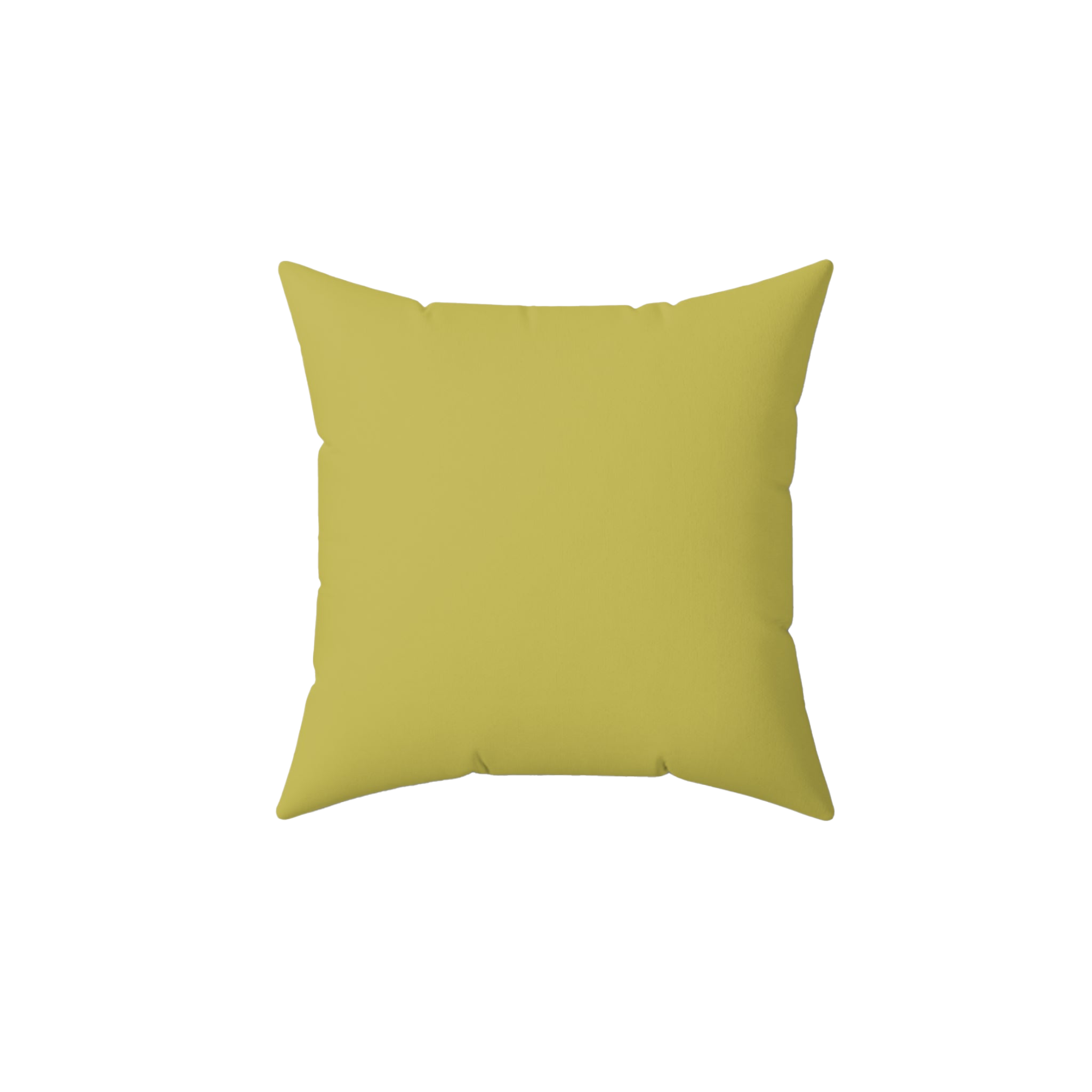 Dull Gold Luxury Faux Suede Square Pillow front