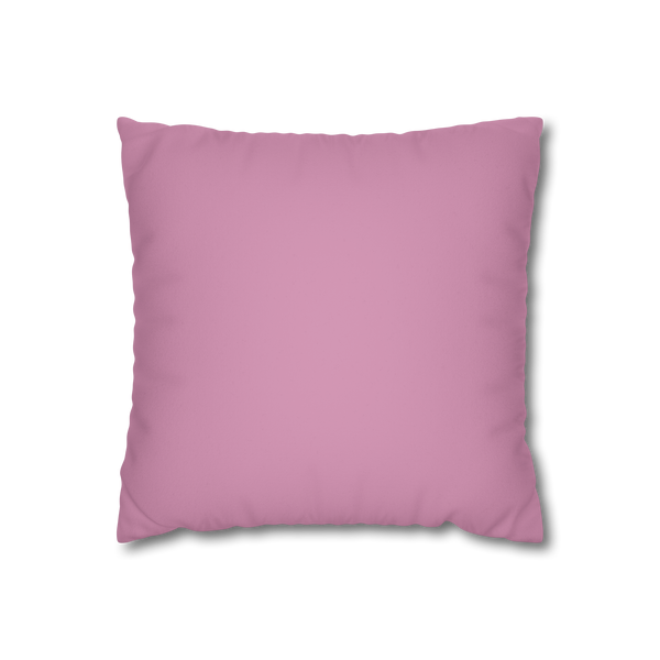 Faded Calla Lilly Faux Suede square Pillowcase Front View.
