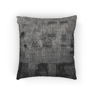 Faded Geometric Woven Pillow