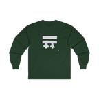 Forest Green long-sleeve shirt with a white Freebrd logo 