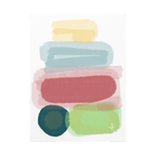 30''x 40'' Freebrd "Geo Req" Modern Pastel Minimalist Wall Art on a 1.25 inch thick canvas