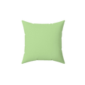Fresh Green Faux Suede Square Pillow