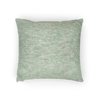 Fresh Green Mint Boho Ikat Woven Pillow horizontal 