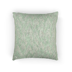 Fresh Green Mint Boho Ikat Woven Pillow front