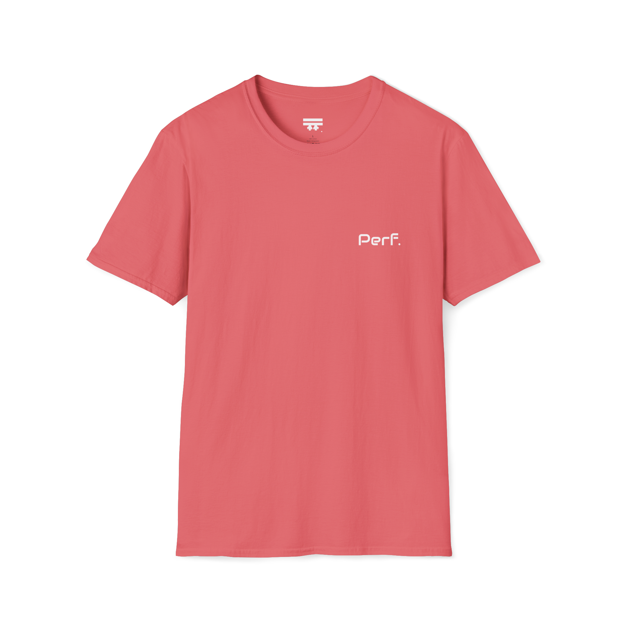 Coral Silk Perf. Retro T-Shirt