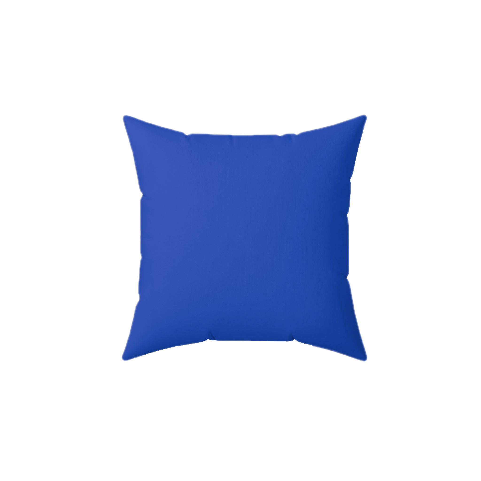 Funky Blue Luxury Faux Suede Square Pillow