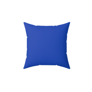 Funky Blue Faux Suede Pillow - 14