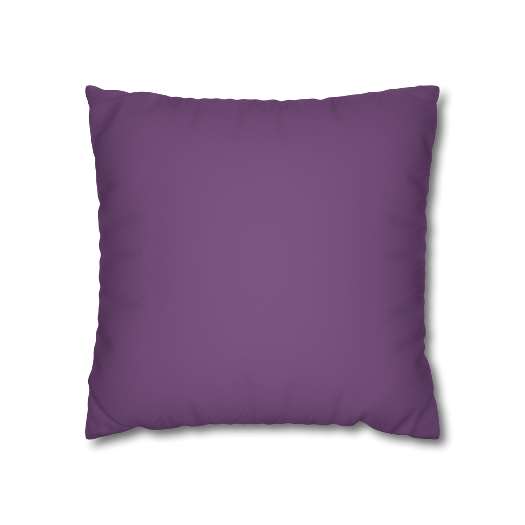 Garlic Purple Faux Suede Luxury Square Pillowcase