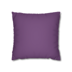 Garlic Purple Faux Suede Luxury Square Pillowcase