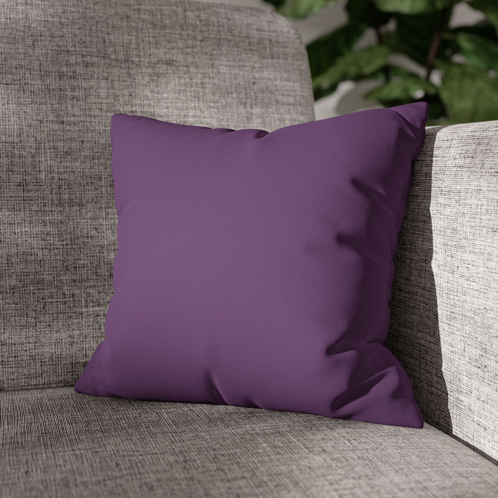 Garlic Purple Faux Suede Luxury Square Pillowcase