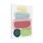 30''x 40'' Freebrd "Geo Req" Modern Pastel Minimalist Wall Art on a 1.25 inch thick canvas