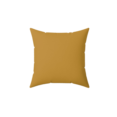 Gold Ochre Faux Suede Pillow