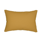 Gold Ochre Lumbar Accent Pillow back 