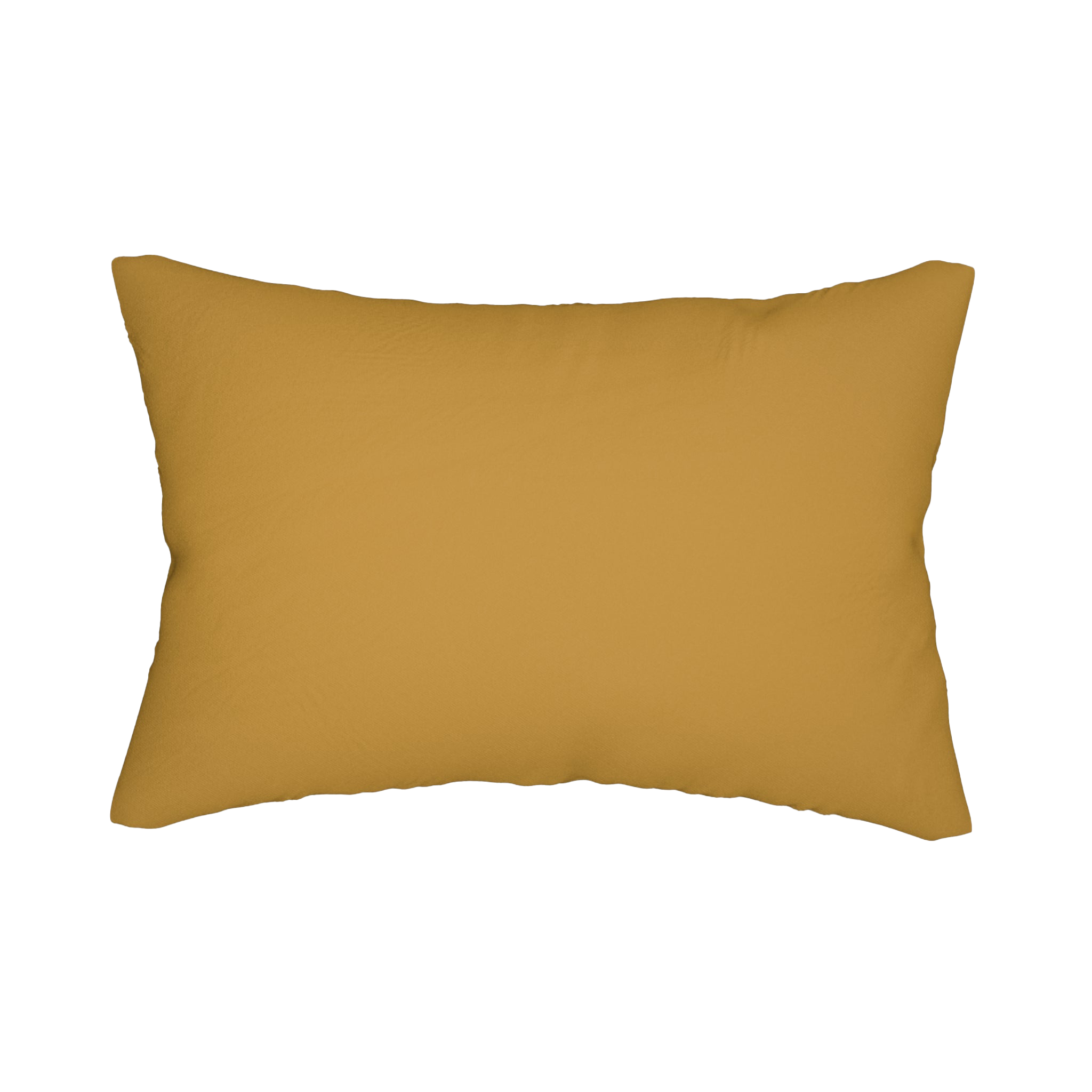 Gold Ochre Lumbar Accent Pillow back 