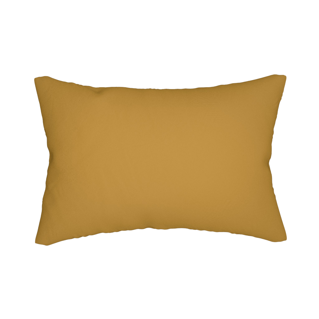 Gold Ochre Lumbar Accent Pillow Front