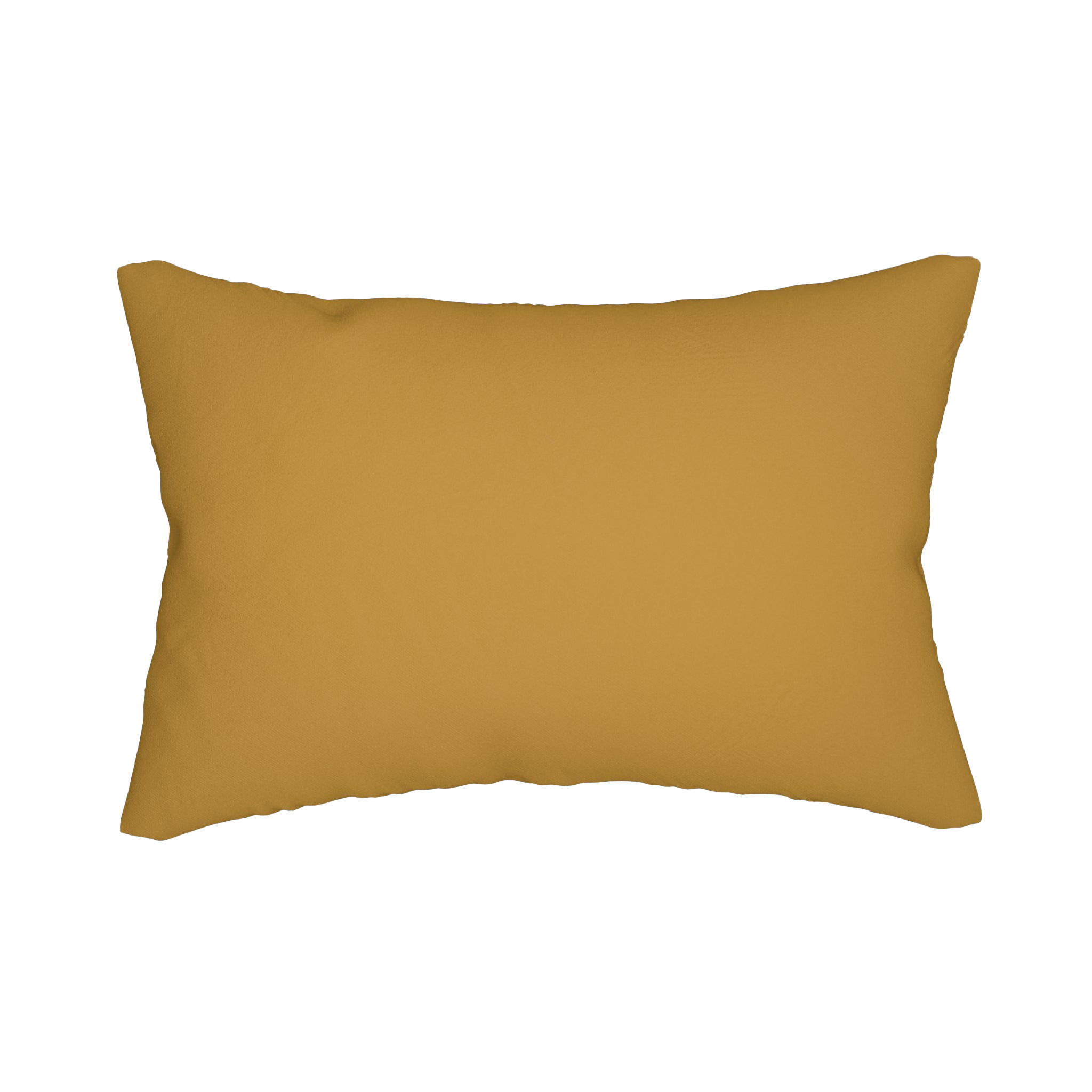 Gold Ochre Lumbar Accent Pillow Front