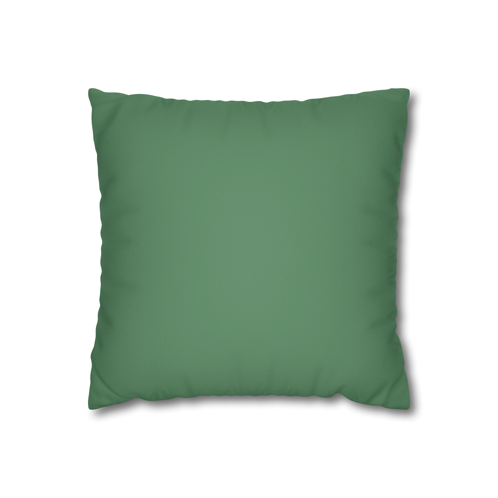 Green Dust Faux Suede Square Pillowcase