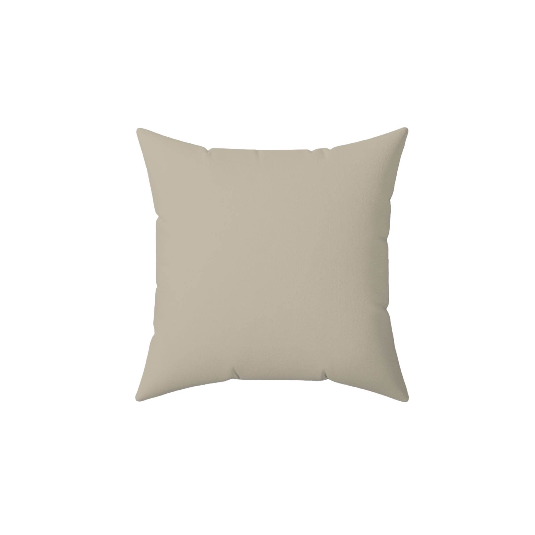 Ivory Grey Faux Suede Luxury Pillow front