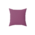 Lavender Red Faux Suede Square Pillow front
