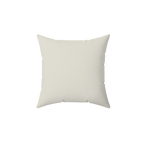 Memphis Off White Faux Suede Square Pillow front