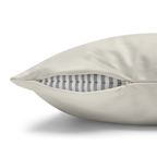 Memphis Off White Luxury Faux Suede Pillowcase zipper