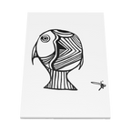 Freebrd Mermaid Fish Line Art Modern Wall Decor displaying black and white design 